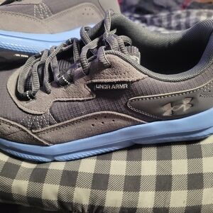 Under Armour Gray & Light Blue Casual Sneakers